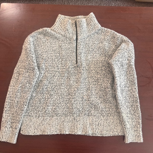 Madewell Sweaters - Madewell Cream and Black Cowl Neck Sweater